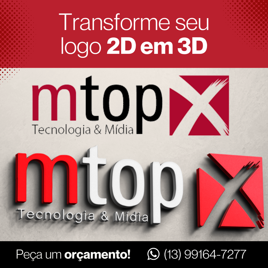 Transforme seu logo 2D em 3D