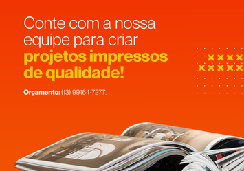 Conte com a nossa equipe para criar projetos impressos de qualidade!