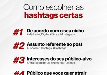 Como escolher as hashtags certas