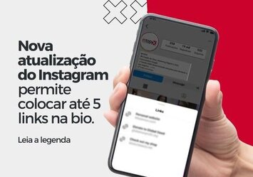 Nova atualização do Instagram permite colocar até 5 links na bio