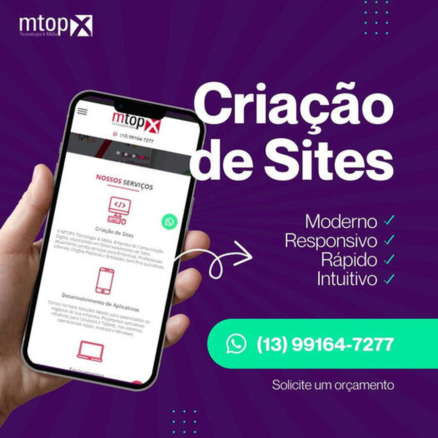 Criação de Sites é na MTOPX