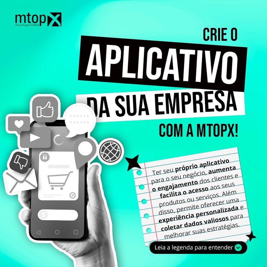 Crie o aplicativo da sua empresa com a MTOPX!