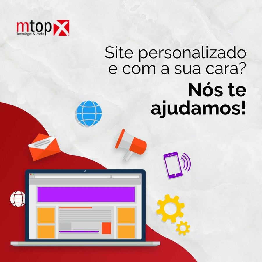 Site personalizado e com a sua cara? Nós te ajudamos!