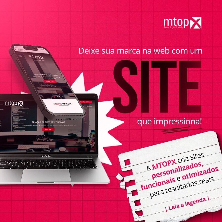 Deixe sua marca na web com um SITE que impressiona!