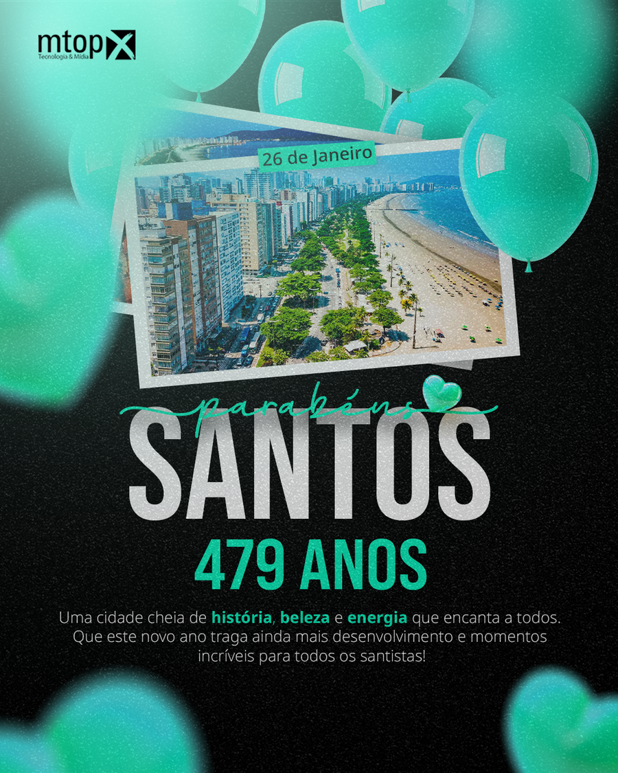 Parabéns, Santos! - 479 anos