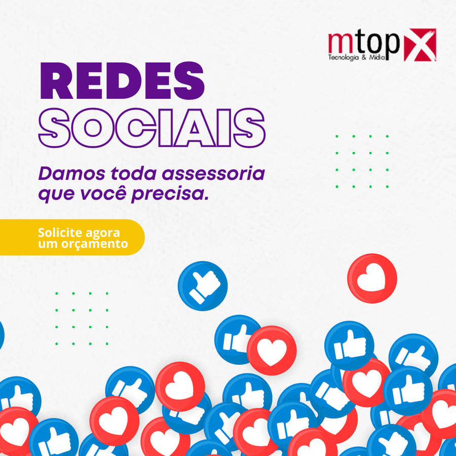 Redes Sociais - Damos toda assessoria que você precisa