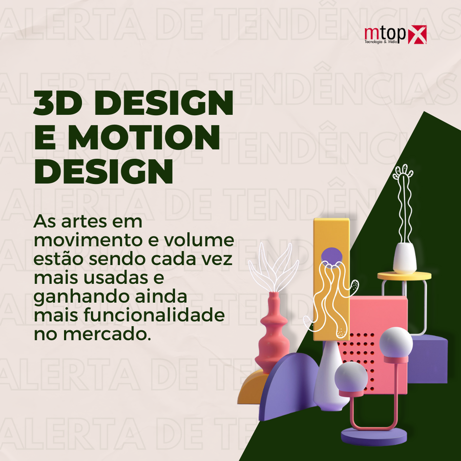 Você já ouviu falar em 3D Design e Motion Design? 